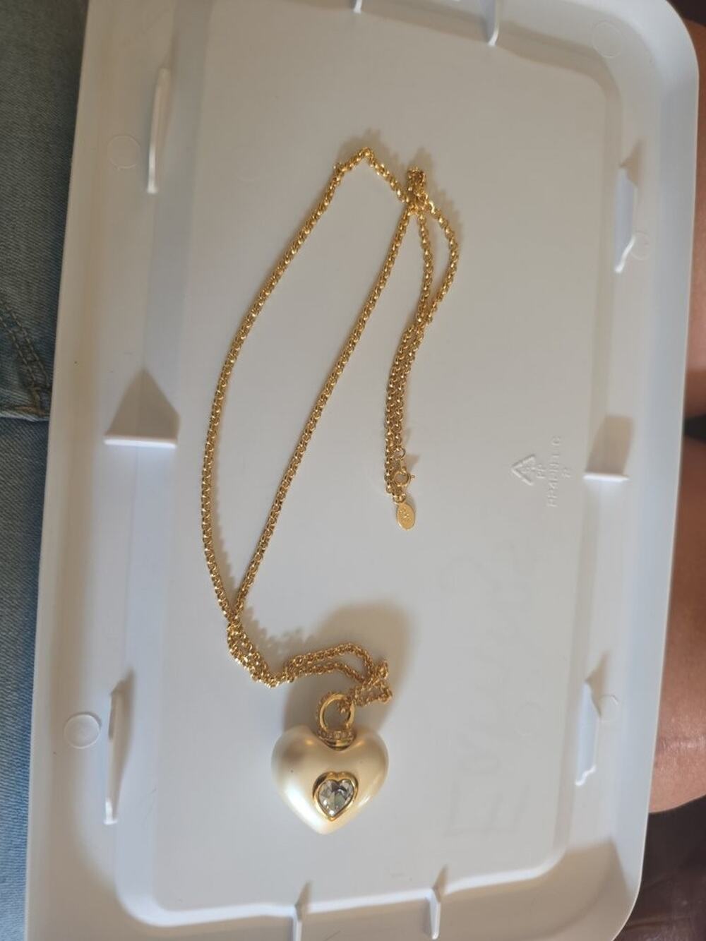 Joan Rivers Heart Pendant Necklace with Gold Chain